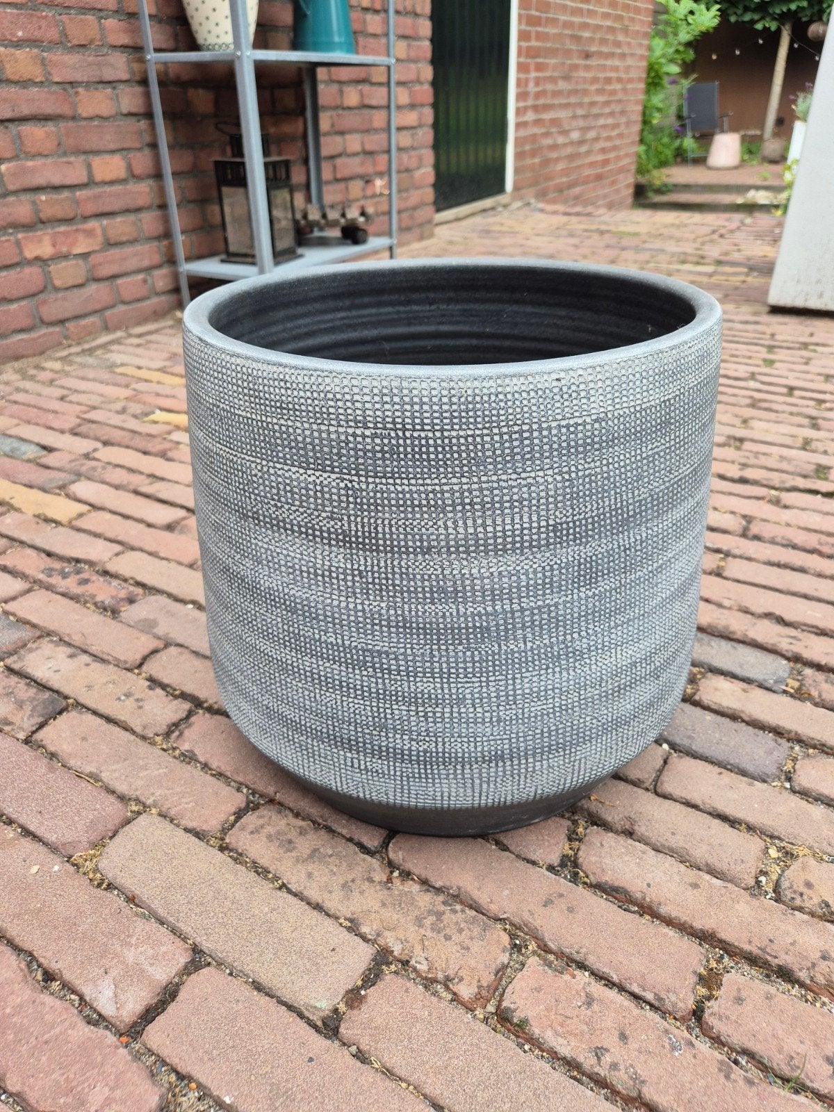 Mica pot, 33cm diameter, 33cm hoog, in goede staat, Tuin en Terras, Bloempotten, Overige materialen, Gebruikt, Rond, Minder dan 40 cm