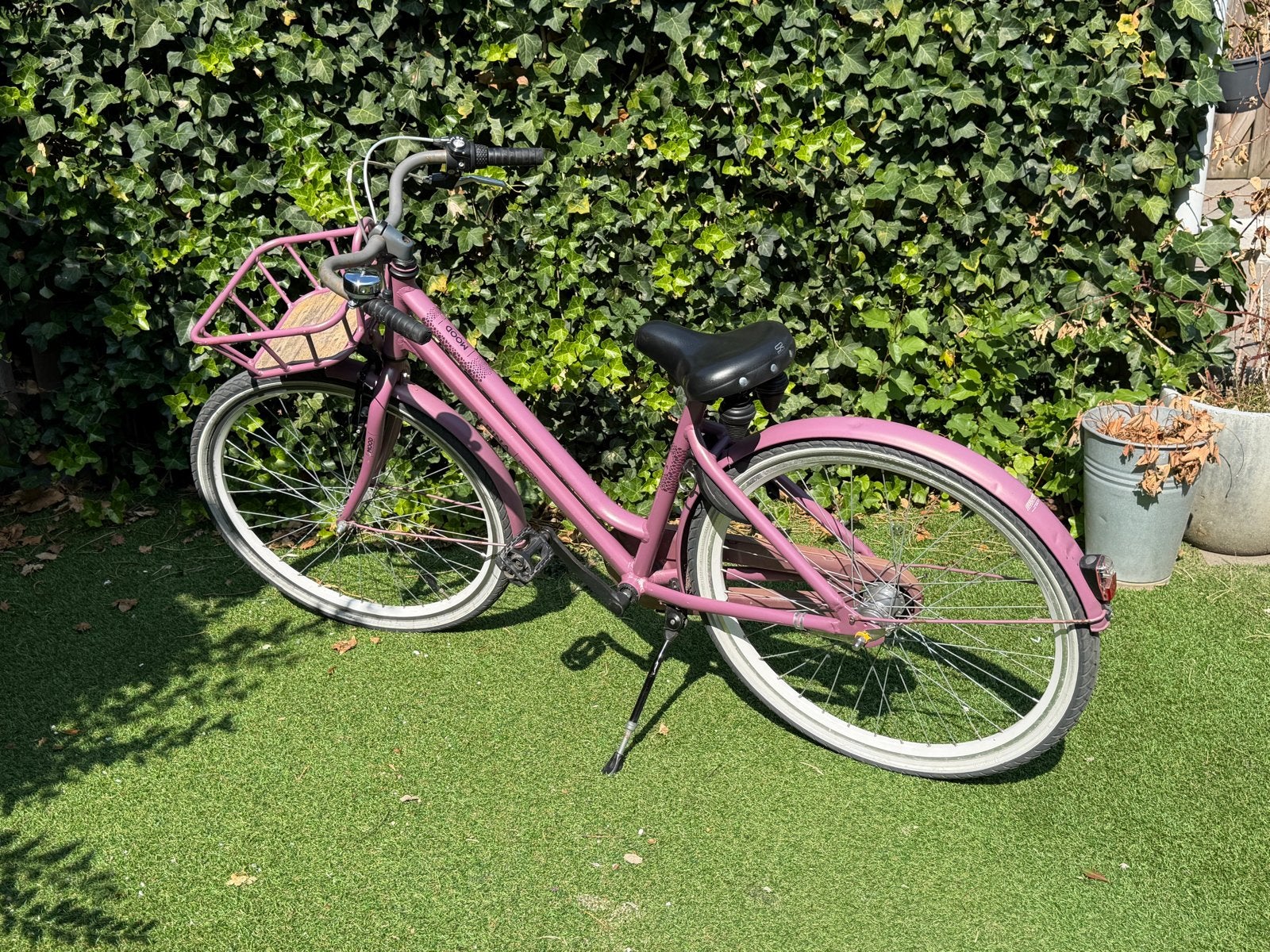 Meisjes fiets, oud roze 26 inch, Terugtraprem, Gebruikt, Versnellingen, Ophalen