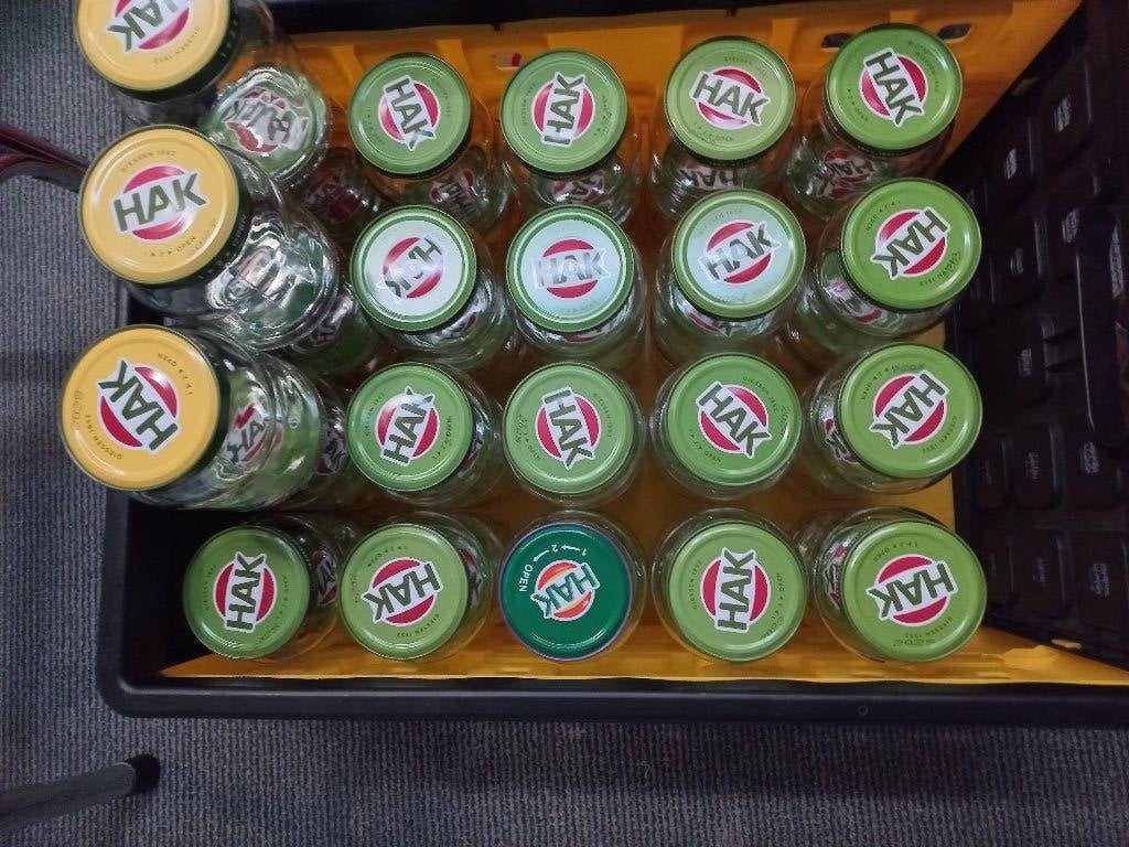 veel glazen potten / flessen / schulp flesjes, Ophalen, Zo goed als nieuw, Glas, Pot, Bus of Blik