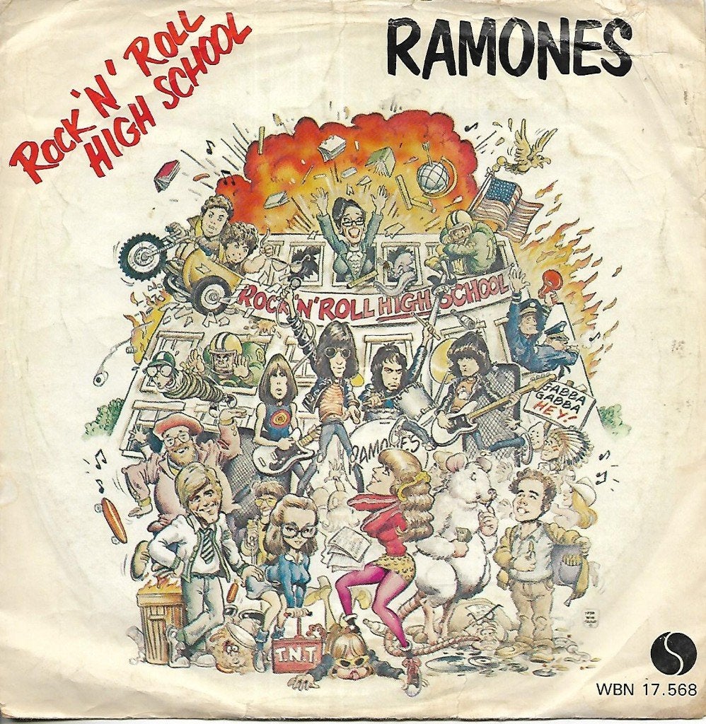 Ramones - Rock `n` roll high school, Gebruikt, 7 inch, Single, Pop