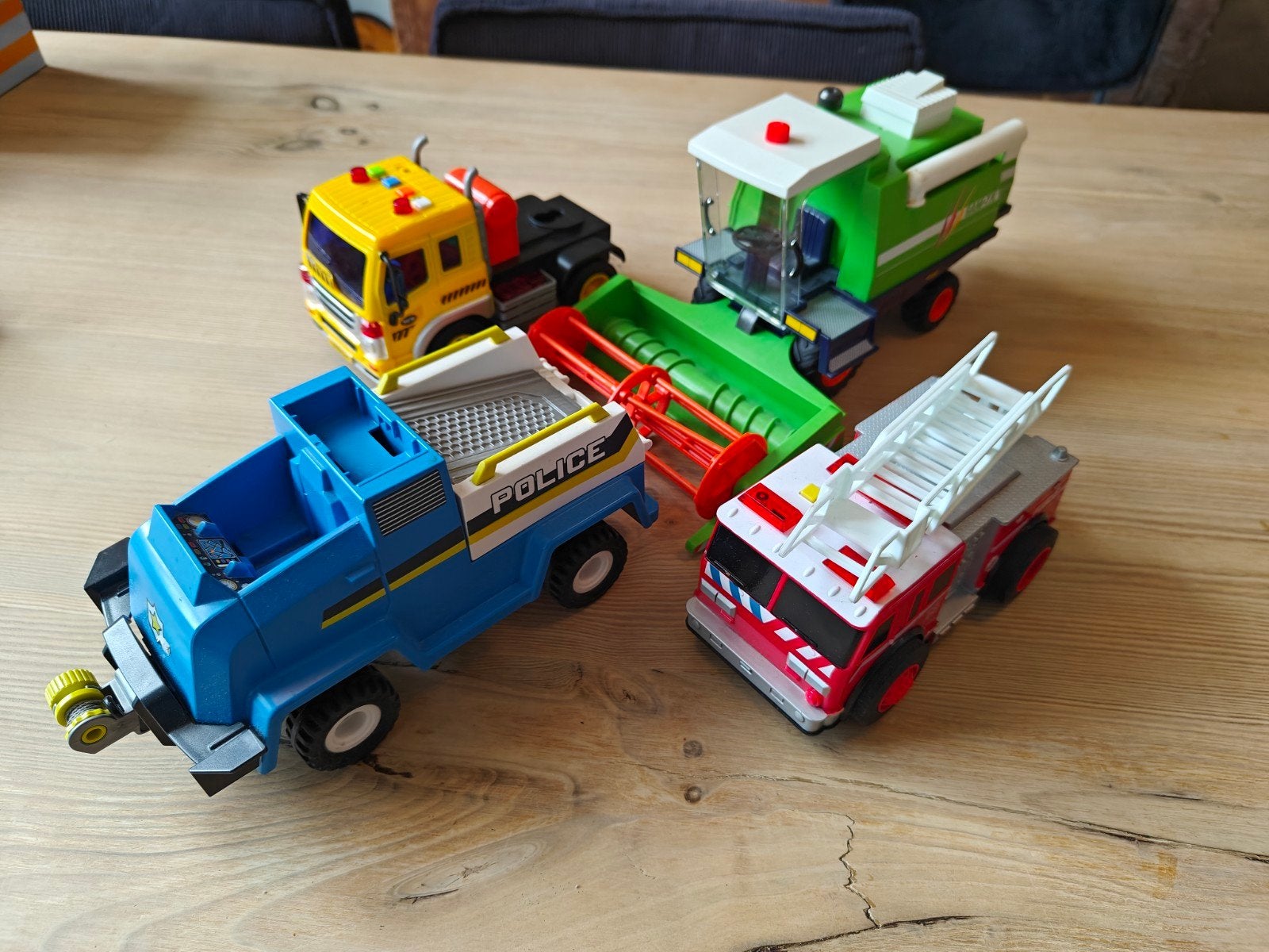Playmobil Voertuigen: Maaimachine, Politie en Brandweer, Ophalen of Verzenden, Gebruikt, Losse onderdelen, Voertuig