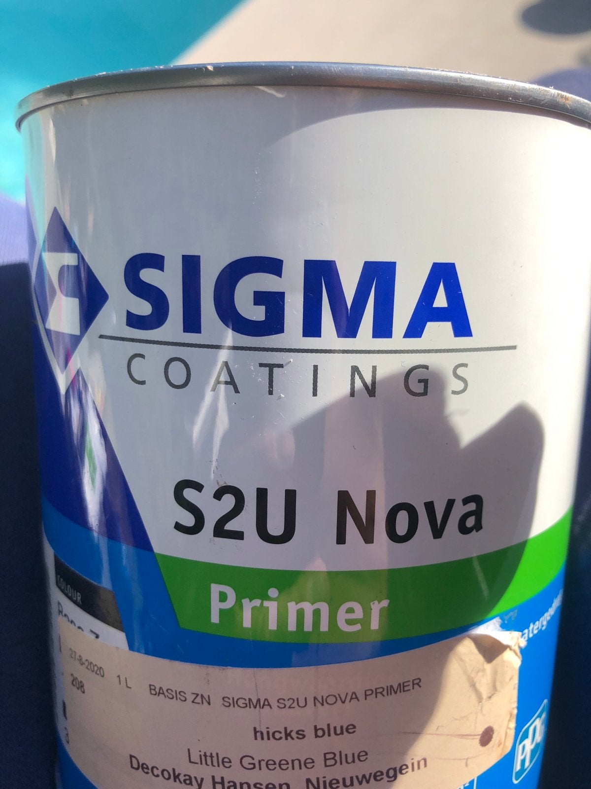 Sigma S2U Nova Primer - Hicks Blue - 1 liter, Blauw, Nieuw, Ophalen of Verzenden, Verf