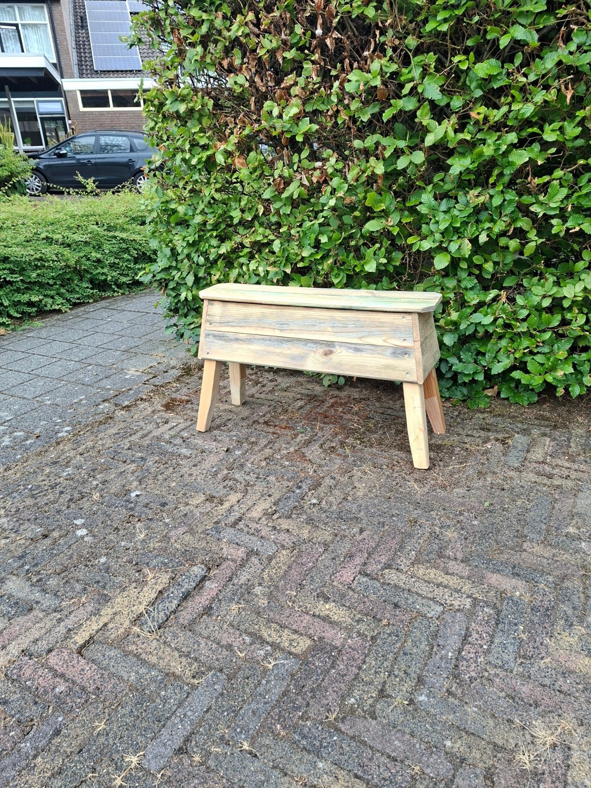 bankje / plantentafel, Tuin en Terras, Ophalen, Hout