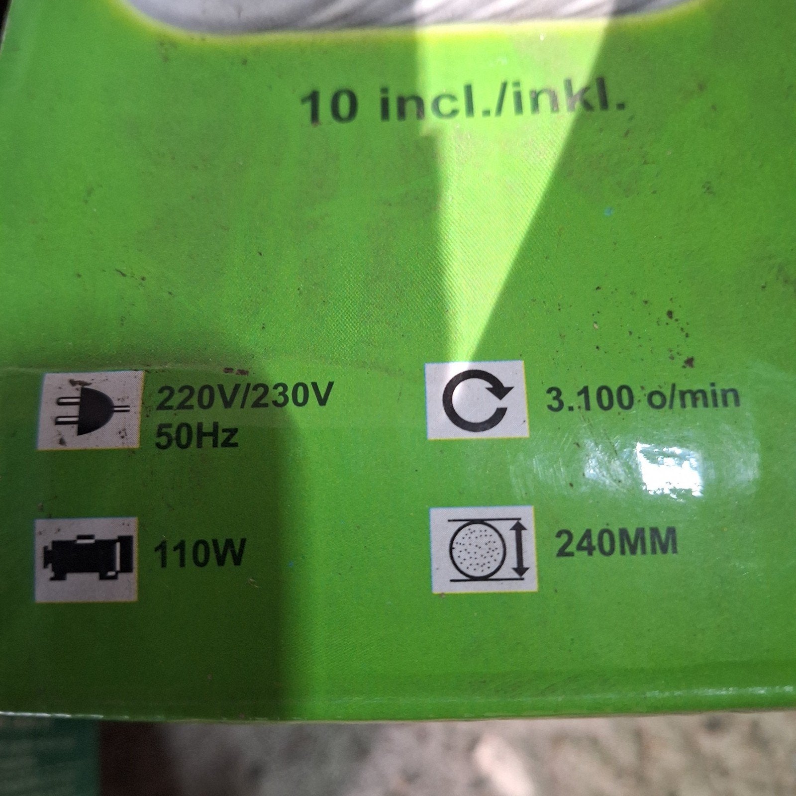 VTools Polijstmachine 110W -, Ophalen of Verzenden, Minder dan 700 watt, Werkbankslijpmachine