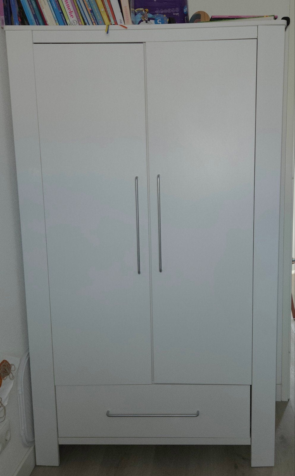 Witte kledingkast voor kinderkamer, Ophalen, Gebruikt, Kast, 105 cm of meer
