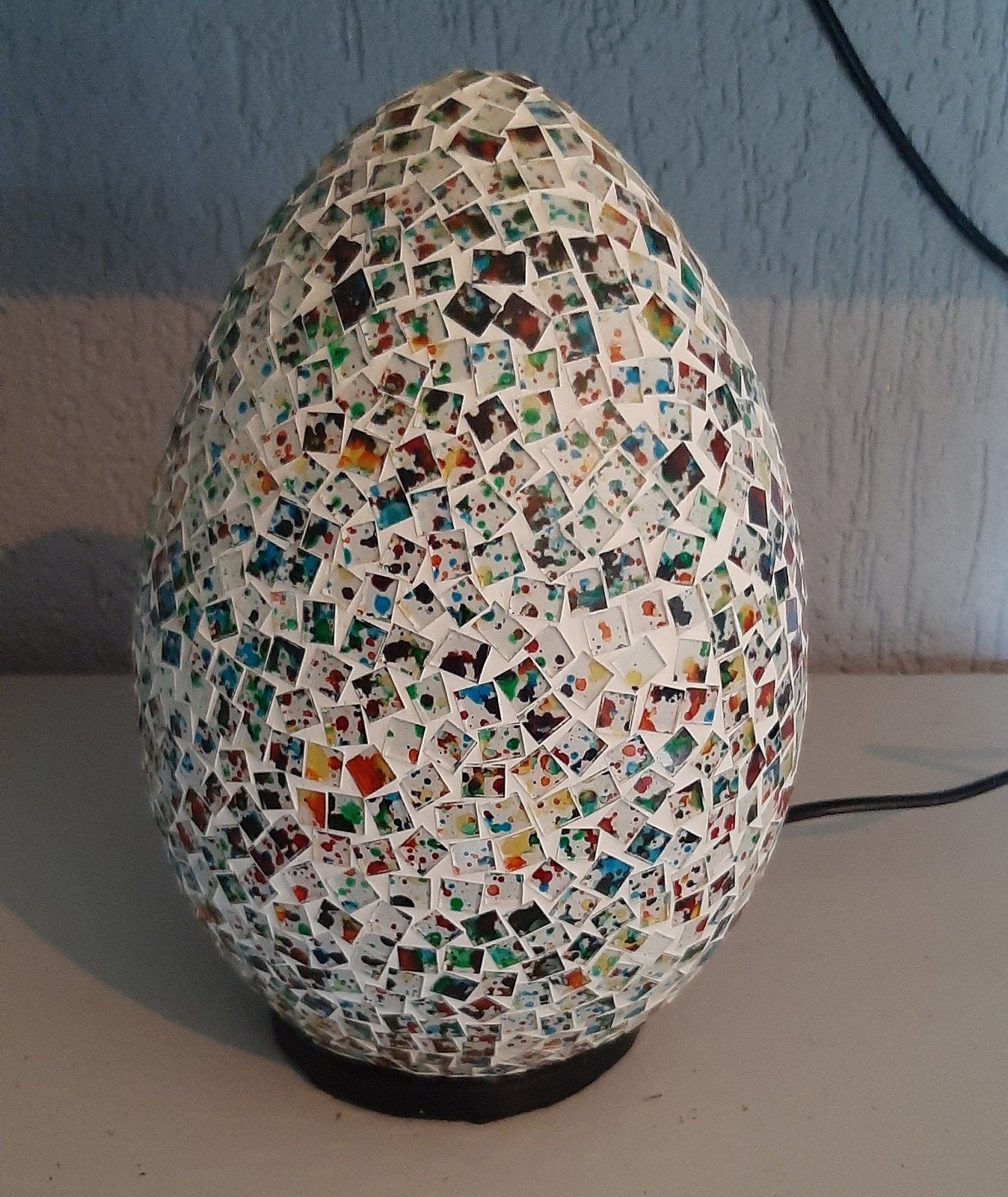 Mozaiek ei lamp, Ophalen of Verzenden, Gebruikt
