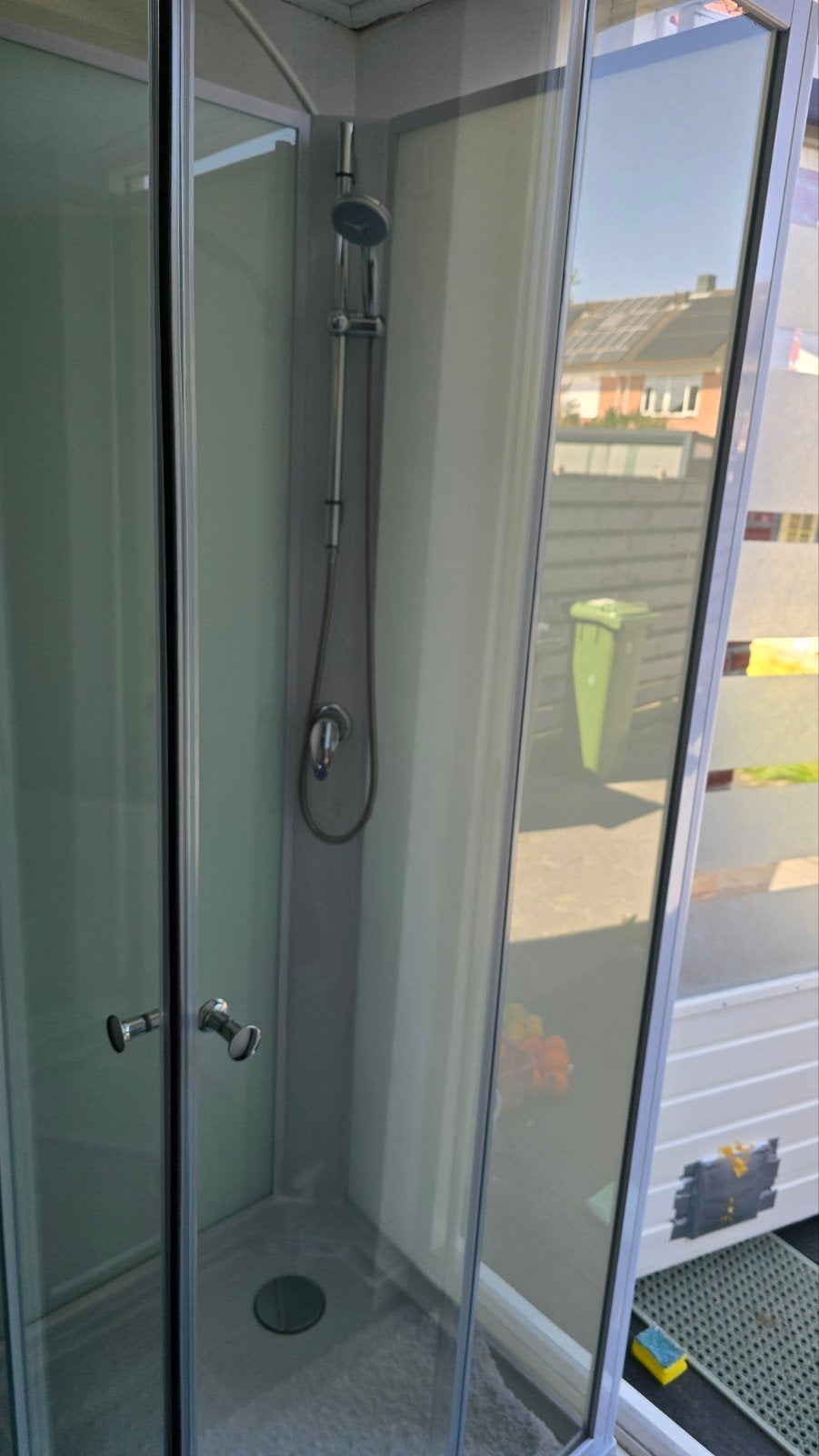 Losstaande Douchecabine 80x80x210, Ophalen, Zo goed als nieuw, Met douche