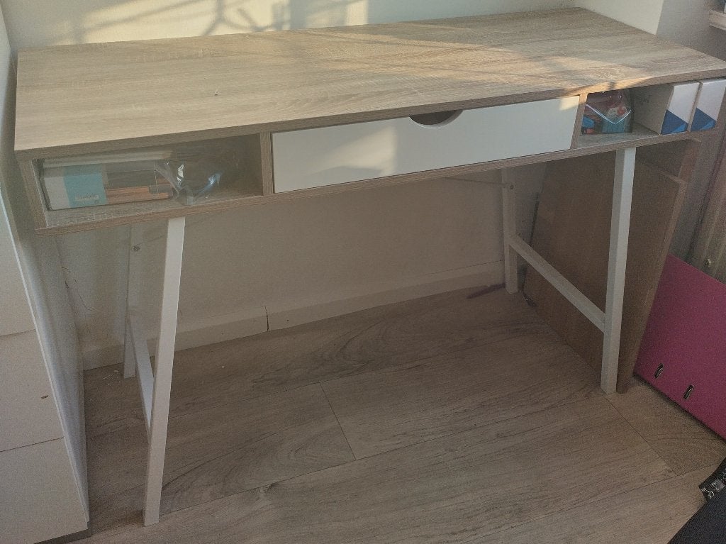 Bureau, Ophalen, Met lades, Schoolbureau, Zo goed als nieuw