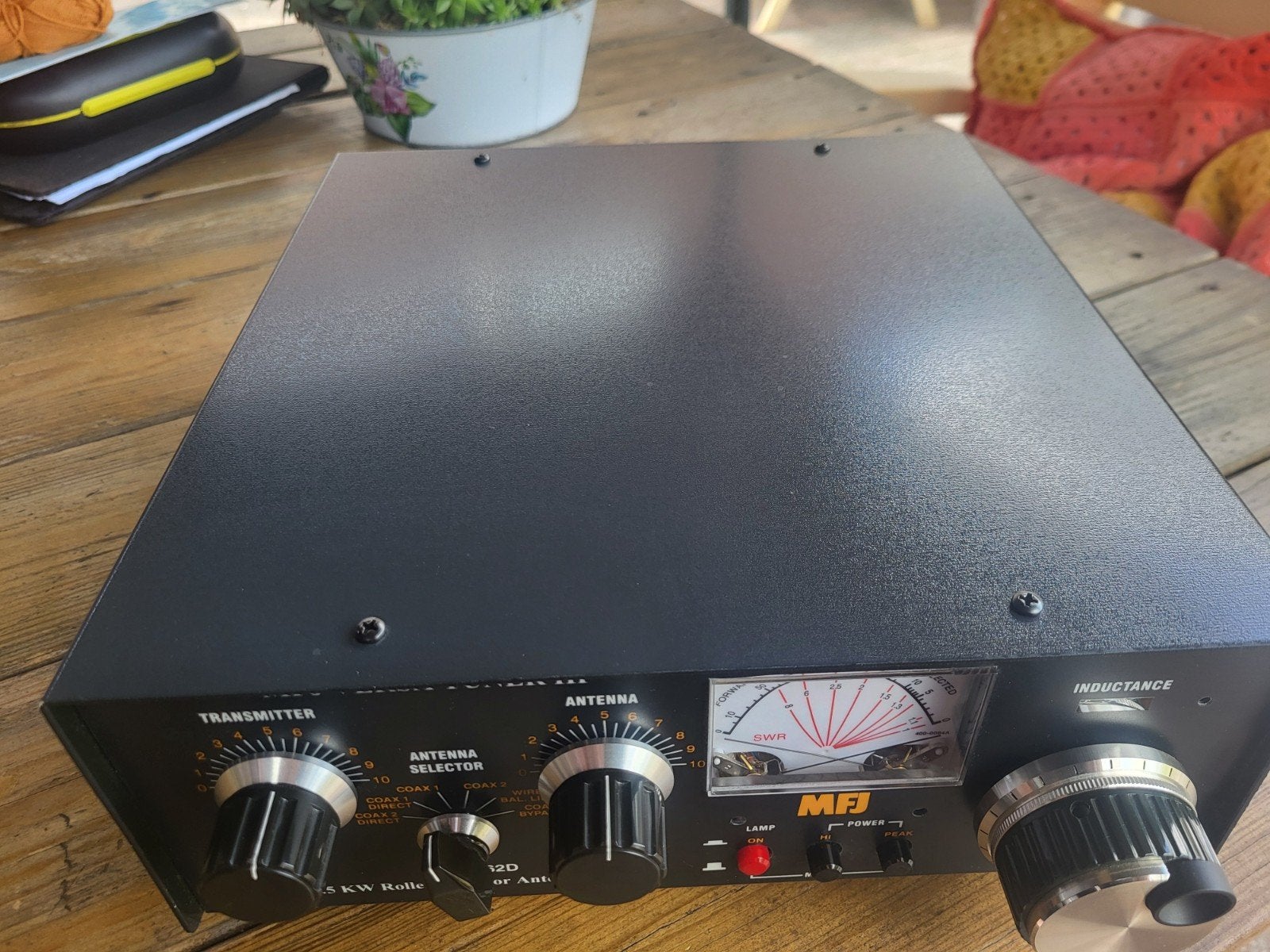 zgan mfj 962d tuner ,incl antenne kan, Telecommunicatie, Zenders en Ontvangers, Ophalen of Verzenden, Zo goed als nieuw