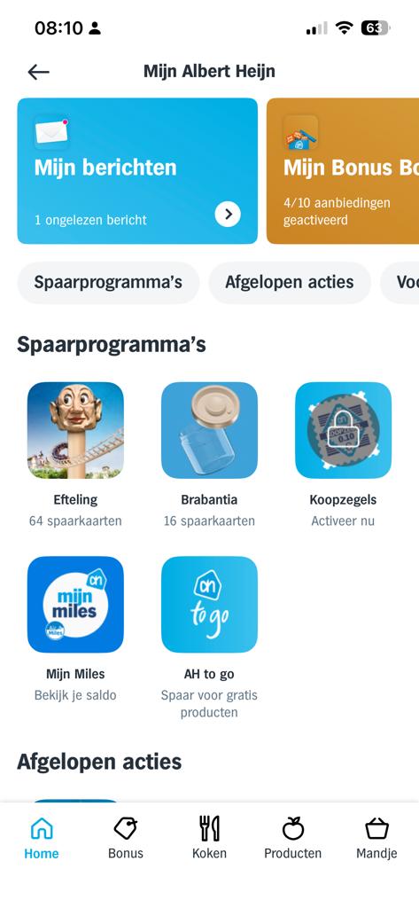 AH spaarkaarten voor de efteling, Tickets en Kaartjes, Drie personen of meer, Kortingskaart