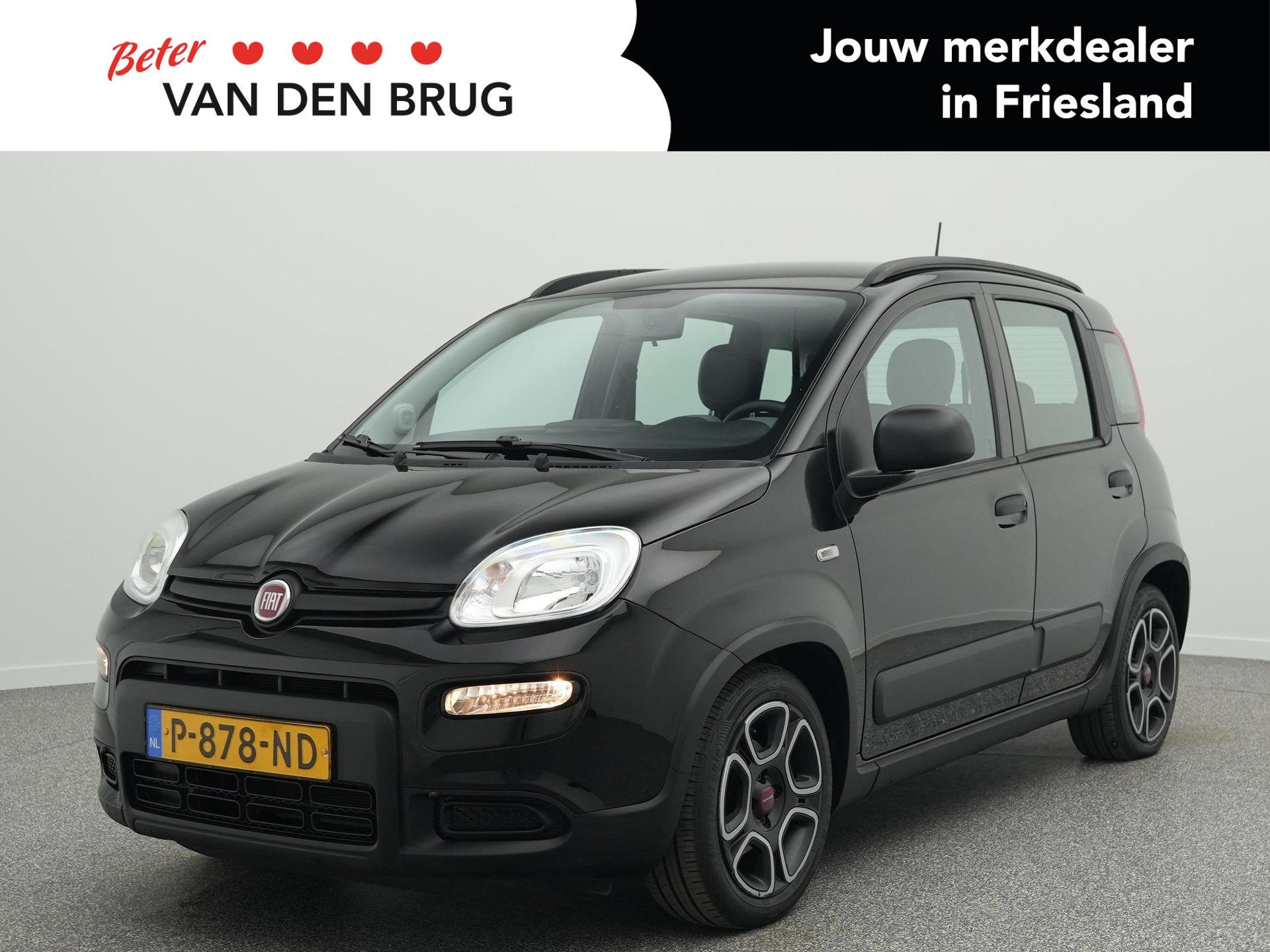 Fiat Panda 1.0 Hybrid City Life 70 PK | Apple Carplay / Andr, Auto's, Voorwielaandrijving, Panda, Start-stop-systeem, Zwart