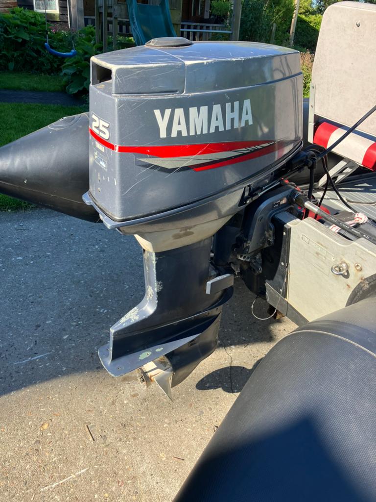 Yamaha 25pk autolube, afstandsbediening, Watersport en Boten, 4 m, 2 m, Overige materialen, 40 cm