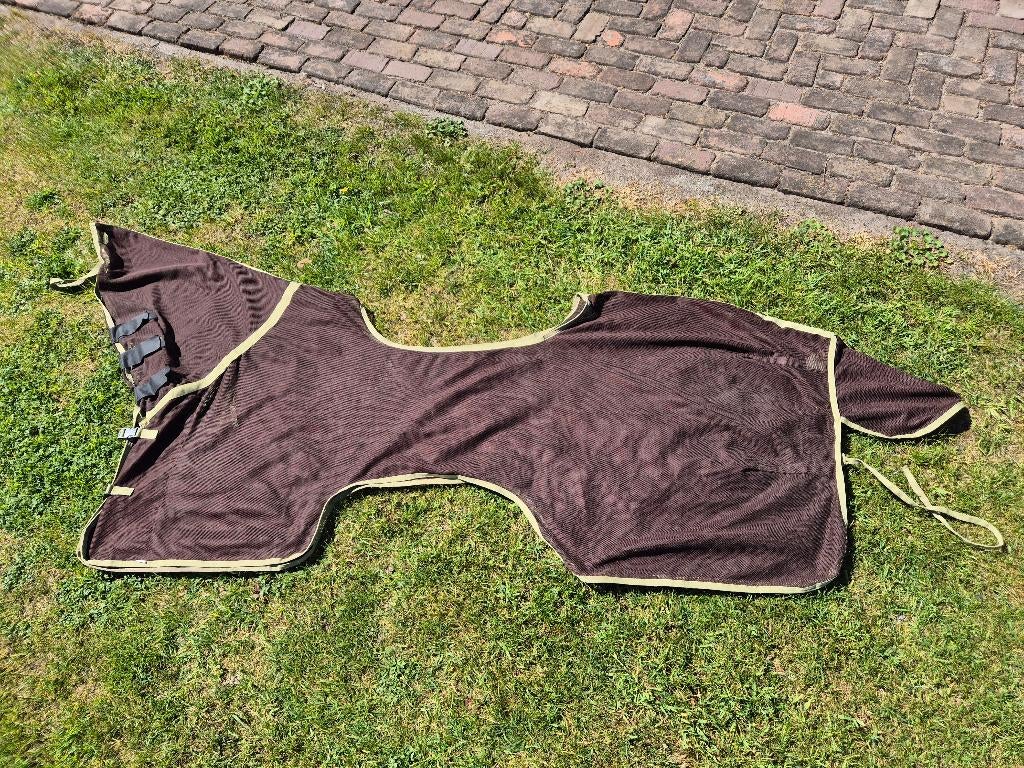 Vliegendeken met rijuitsparing, rijdeken maat 145, Dieren en Toebehoren, Gebruikt, Vliegendeken, Ophalen of Verzenden, Overige maten