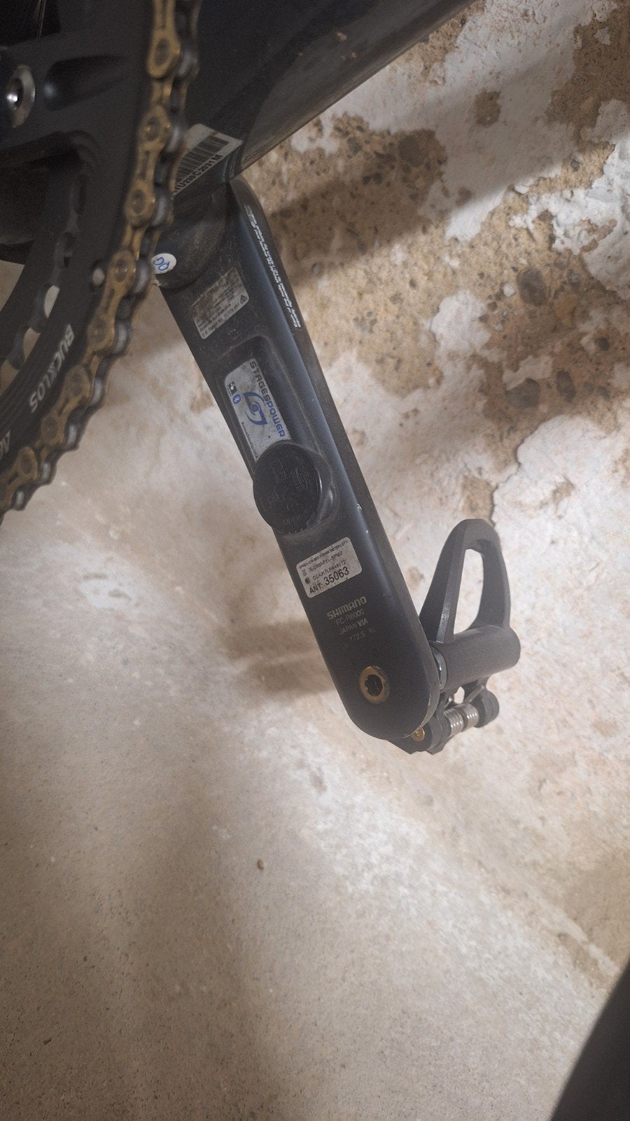 Stages Ultegra R8000 Powermeter 172.5mm, Ophalen of Verzenden, Gebruikt, Stages