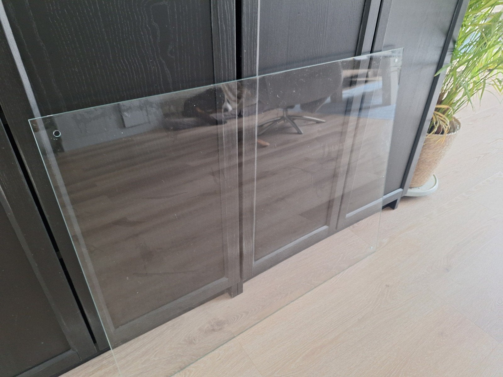 Hittebestendige glasplaat of spatscherm7 voor keuken bij fo, Huis en Inrichting, Keuken | Keukenelementen, Ophalen, Zo goed als nieuw
