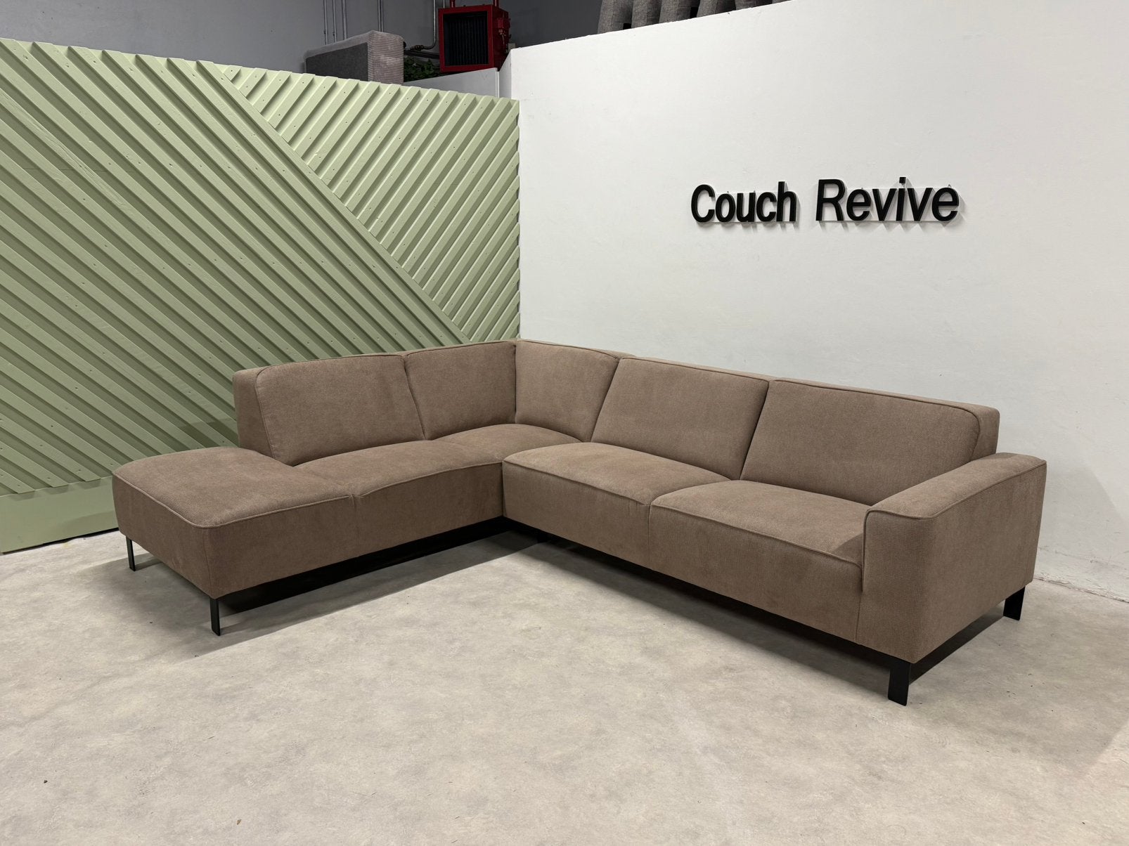 NIEUWE Beige Hoekbank Milo 285x225 cm | GRATIS LEVERING, Info@couchrevive.nl, -, Couch Revive, Ophalen of Verzenden