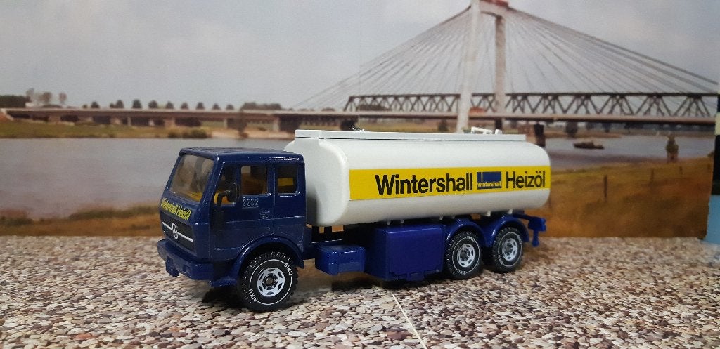 siku mercedes reclame  werbe model, Ophalen of Verzenden, Zo goed als nieuw, Bus of Vrachtwagen, SIKU