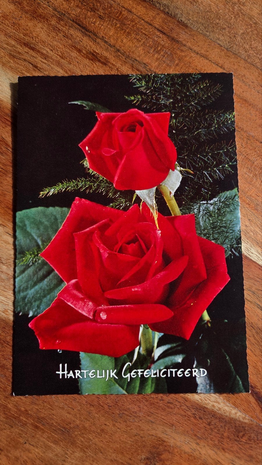 Set van 5 vintage wenskaarten 'Hartelijk Gefeliciteerd', Ophalen, 1960 tot 1980, Ongelopen, Limburg
