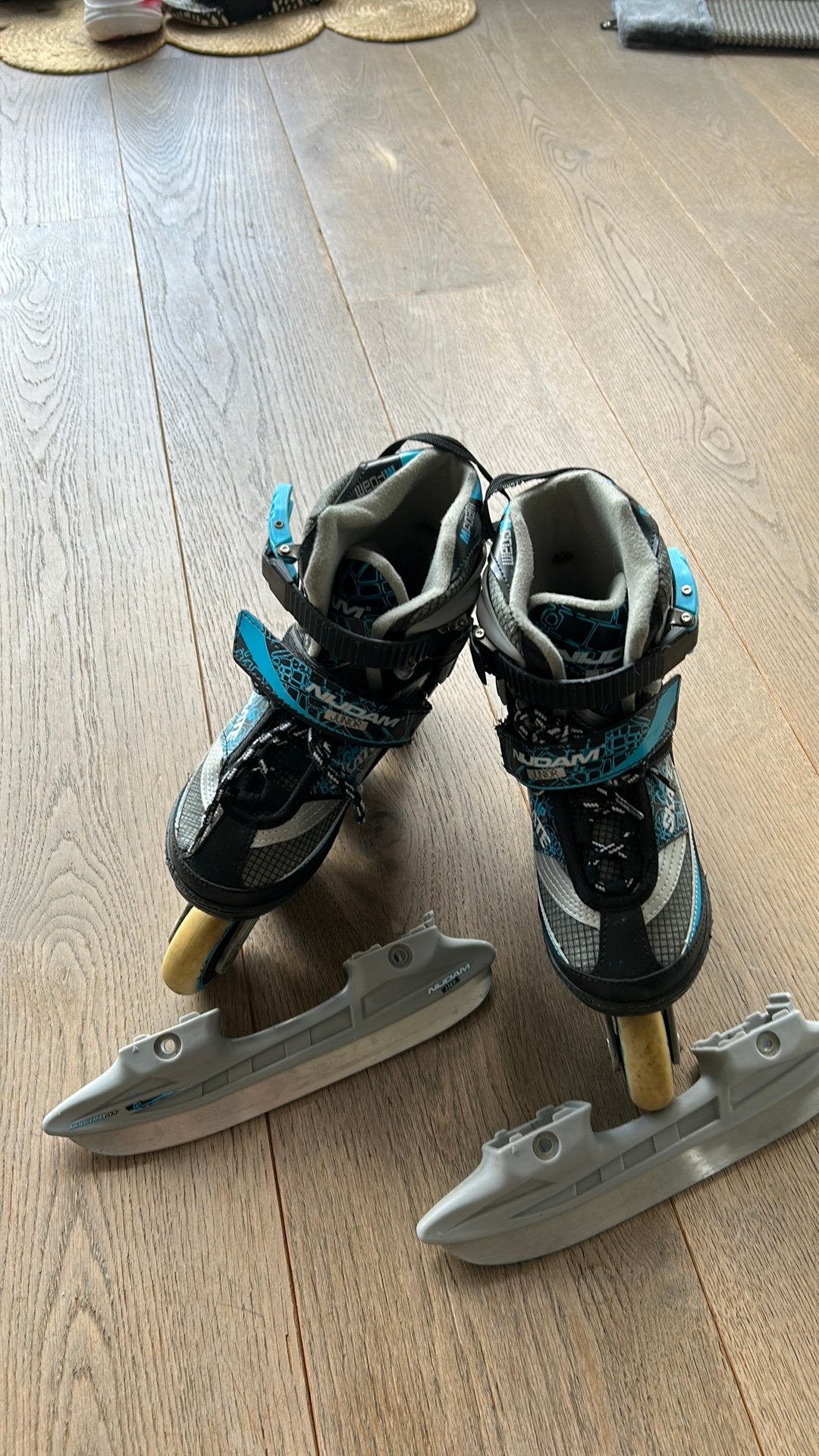 Nijdam Inlineskates / schaatsen combo Junior Verstelbaar 31-, Ophalen of Verzenden, Gebruikt, Overige typen, Nijdam