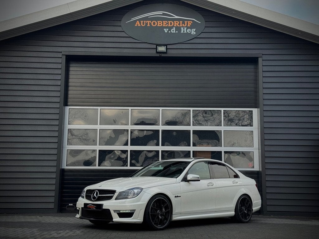 Mercedes-Benz C-klasse AMG c63 wit, Auto's, Mercedes-Benz, Automaat, Euro 5, Achterwielaandrijving, Wit