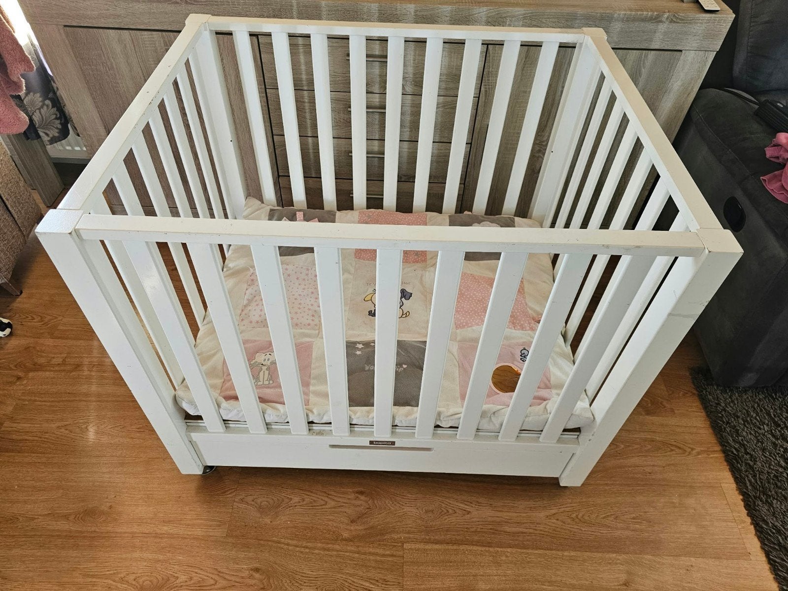 Bopita box met lade en wieltjes, Kinderen en Baby's, Ophalen, Gebruikt, Rechthoekig, Lade