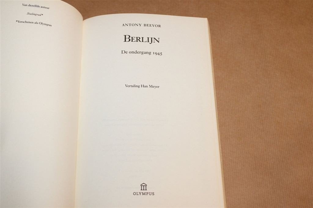 Berlijn — Ondergang 1945 door Antony Beevor, Verzenden, Zo goed als nieuw, Europa