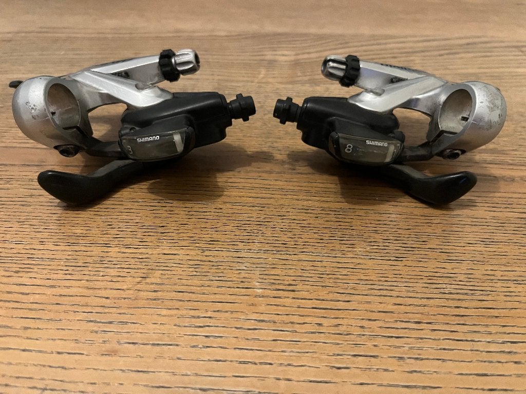 Shimano Alivio ST-MC20 Rem/Shifter Set (3x8 speed), Fietsen en Brommers, Fietsonderdelen, Gebruikt, Overige typen, Ophalen of Verzenden