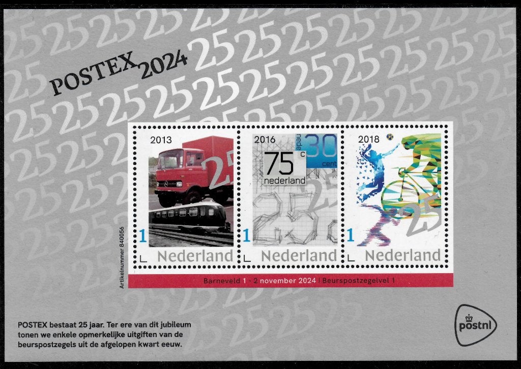 Jaar 2024 NVPH nnb Beurspostzegels Postex 2024 nr 1., Postzegels en Munten, Postzegels | Nederland, Ophalen of Verzenden, Na 1940