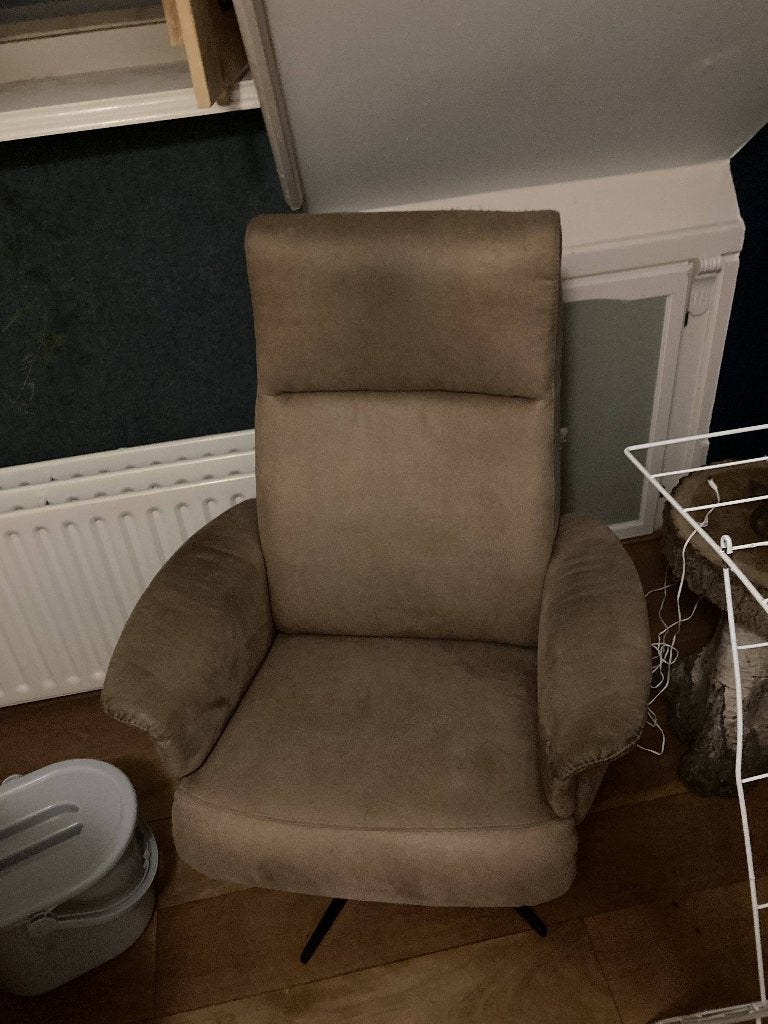 Fauteuil, Ophalen, Gebruikt, Bruin, Eén