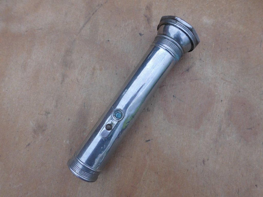 = US Flashlight Staaflamp Zaklamp Amerikaans =, Verzamelen, Ophalen of Verzenden, Amerika, Embleem of Badge