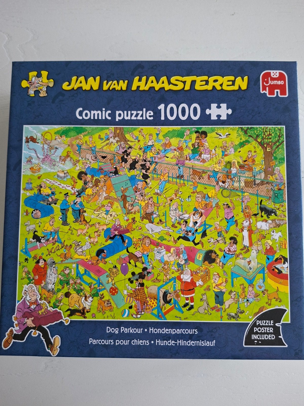 Jan van Haasteren Hondenparcours puzzel, Ophalen, 500 t/m 1500 stukjes, Zo goed als nieuw