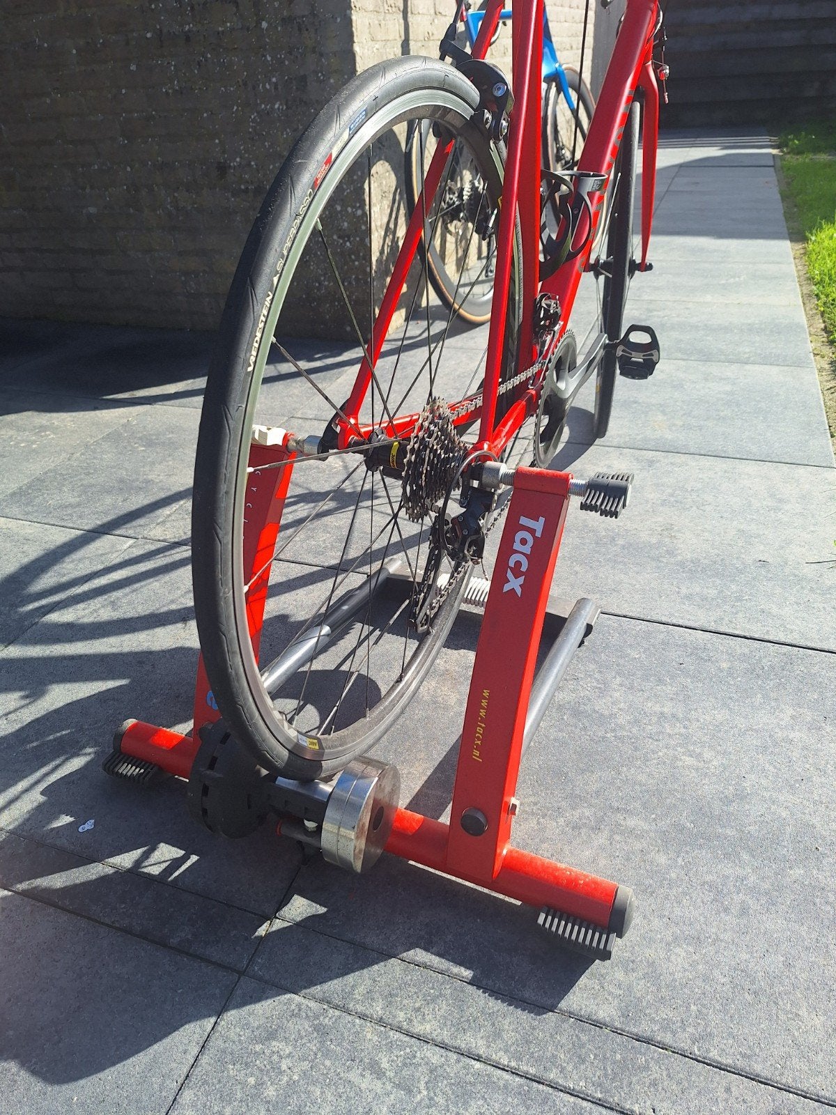 Tacx fietstrainer vliegwiel, 28 inch, Gebruikt, Aluminium, Meer dan 20 versnellingen