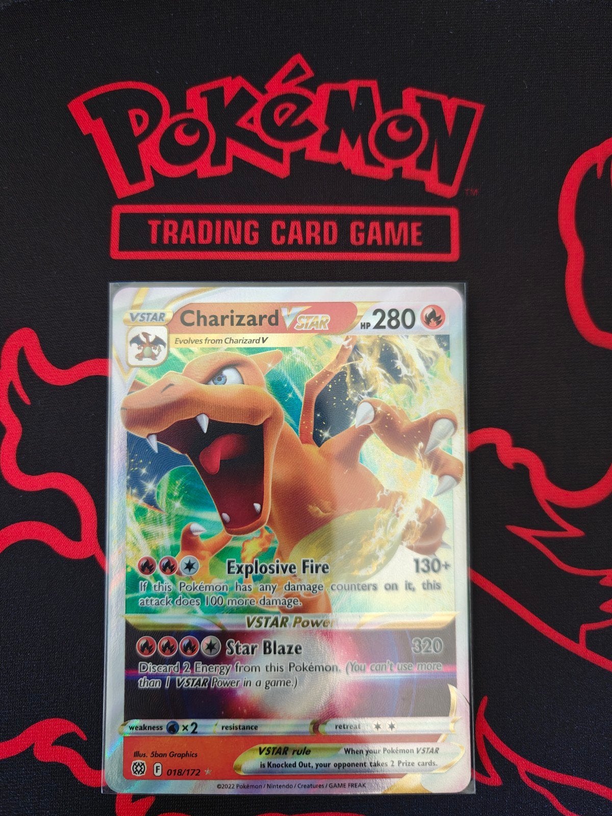 Charizard Vstar 18/172 - Brilliant Stars, Hobby en Vrije tijd, Ophalen of Verzenden