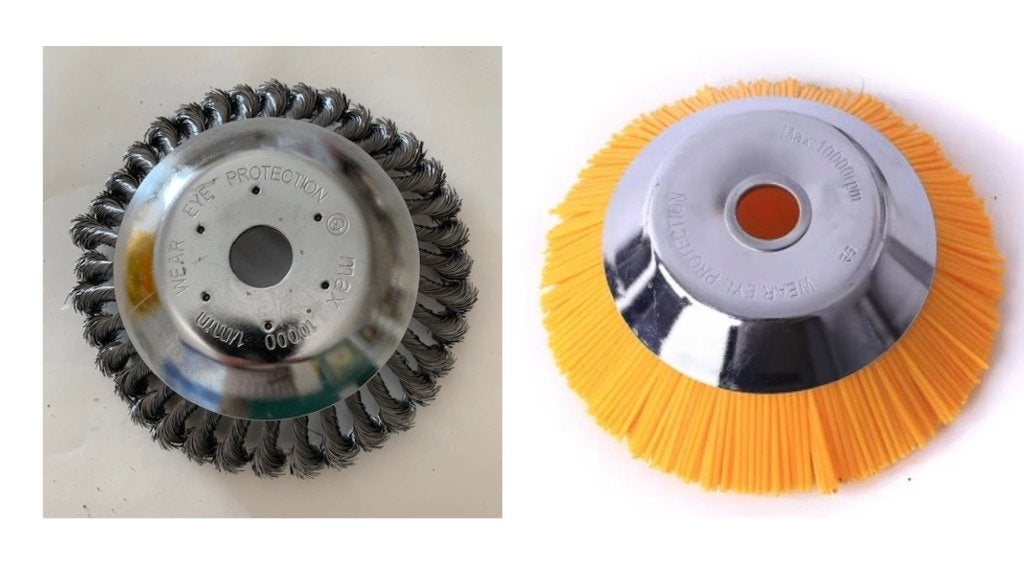 Onkruidborstel (staal / nylon) voor benzine bosmaaiers, Tuin en Terras, Bosmaaiers, Ophalen of Verzenden, Nieuw, 10 tot 30 cm