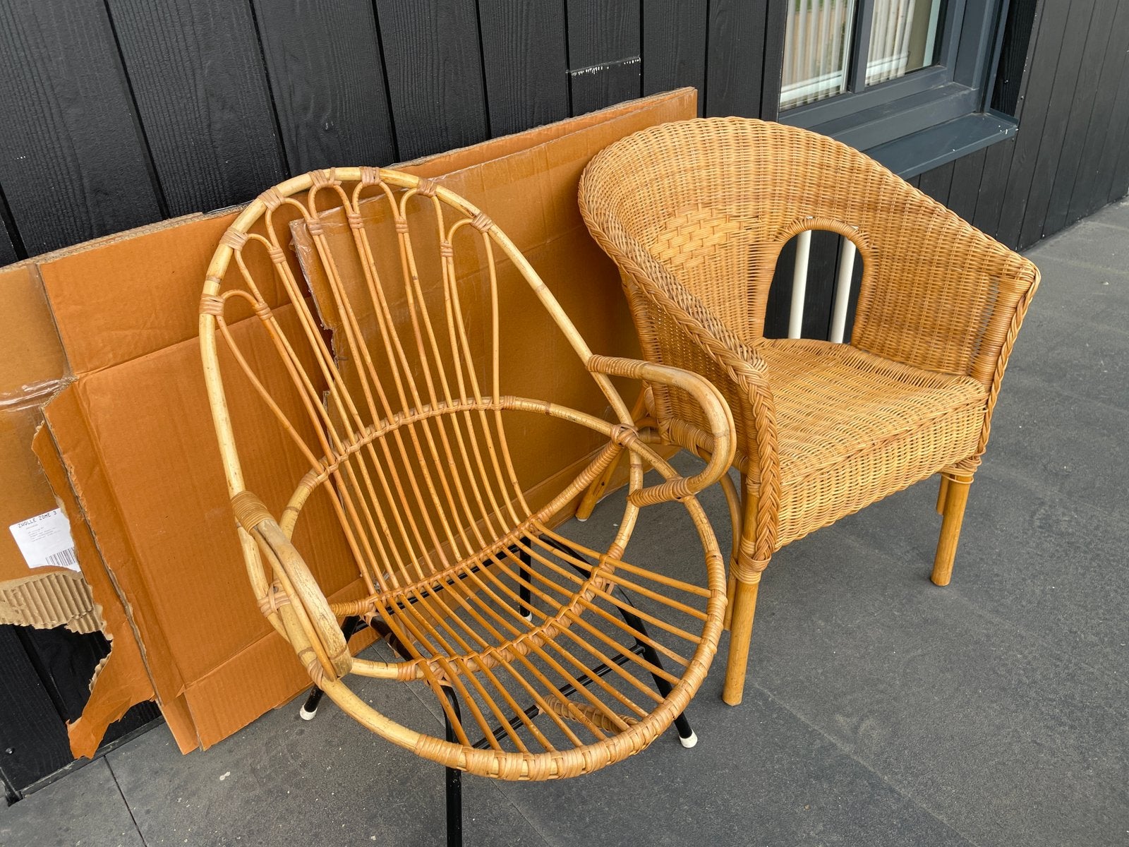 Rotan stoeltjes te koop aangeboden, Ophalen, Zo goed als nieuw, Rotan