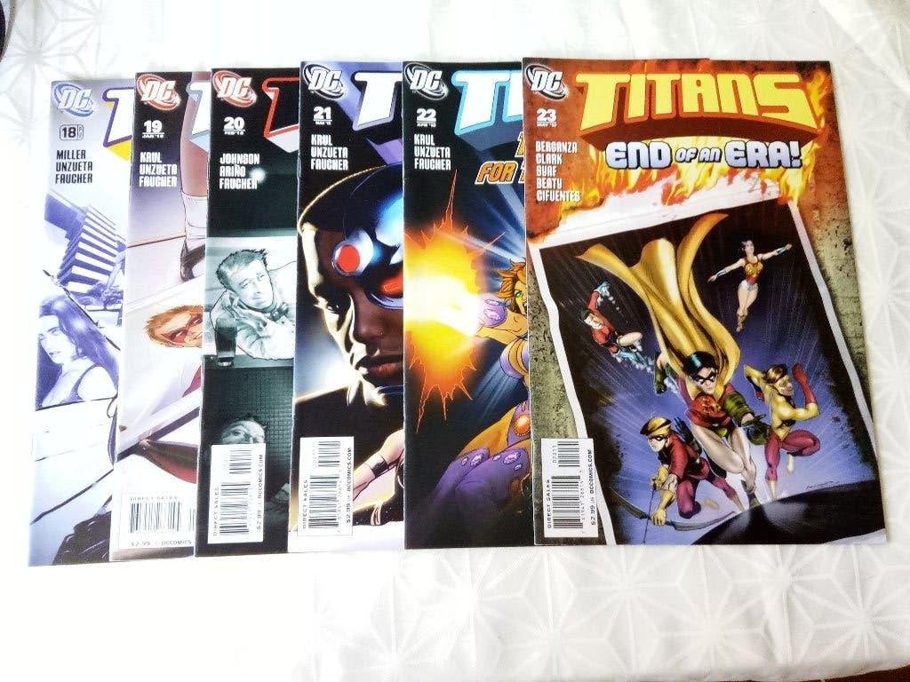 DC: Titans 18 t/m 23 comics, Amerika, Ophalen of Verzenden, Zo goed als nieuw, Meerdere comics
