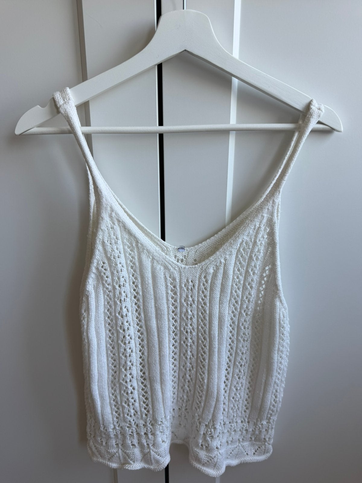 Gehaakte witte top - M, Kleding | Dames, Tops, Wit, Ophalen of Verzenden, Zo goed als nieuw, Maat 36 (S)