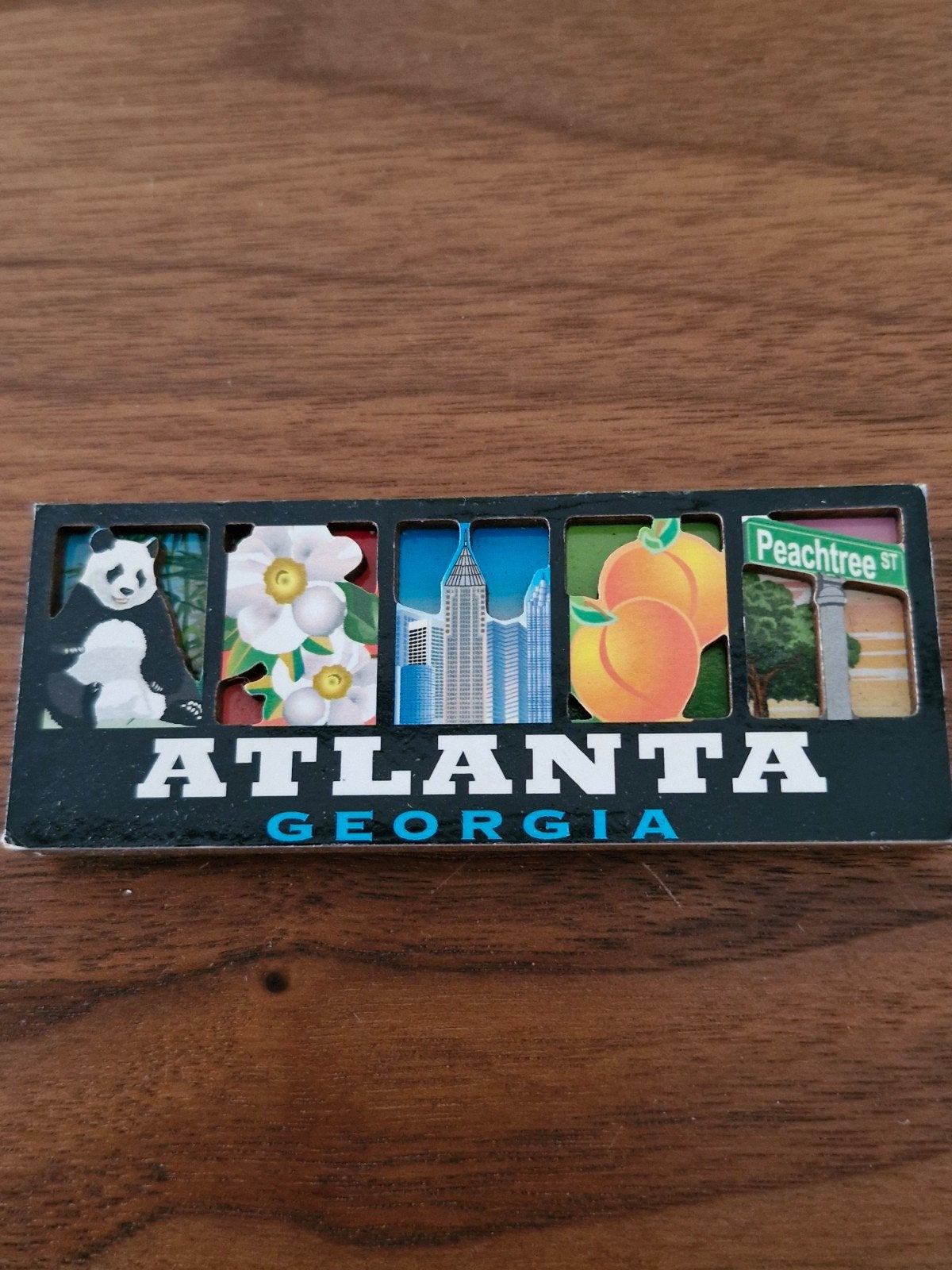 Koelkastmagneet Atlanta Georgia - 10x4 cm, Ophalen of Verzenden, Gebruikt