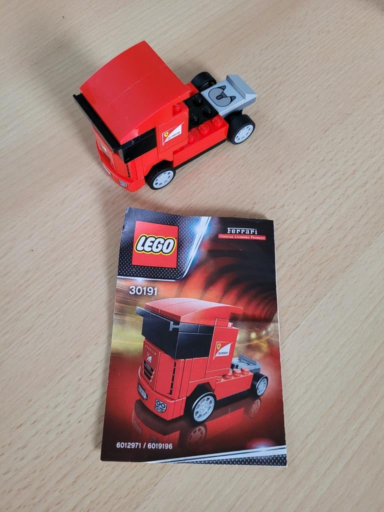 Lego Shell Ferrari Scuderia truck vrachtauto 30191, Kinderen en Baby's, Speelgoed | Duplo en Lego, Overige thema's, Lego, Compleet