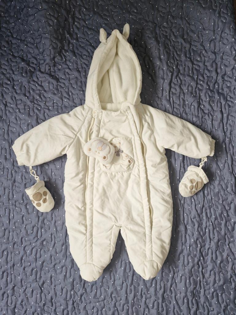 Baby overall wit St. Bernard 3-6 maanden zgan, Ophalen of Verzenden, Zo goed als nieuw, St. Bernard, Jongetje of Meisje
