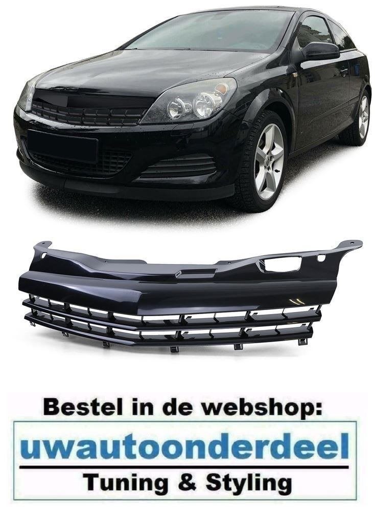 Embleemloze Sport Grill Glans Zwart Voor Opel Astra H Faceli, Verzenden, Automotive Parts, A.parts@hotmail.nl, Trasmolenlaan 12 3447 GZ Woerden
