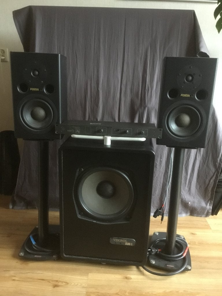Fostex PM-1 met Visonik Sub-one, Zo goed als nieuw, Ophalen, 150 watt of meer, Overige merken