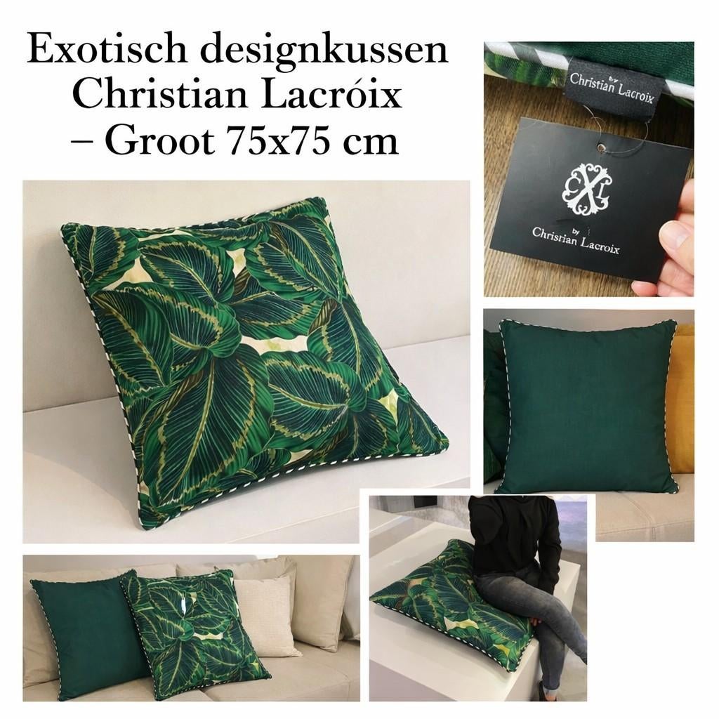 Luxe designkussens – Christian Lacroix – 75x75 cm - Nieuw, Ophalen, Nieuw