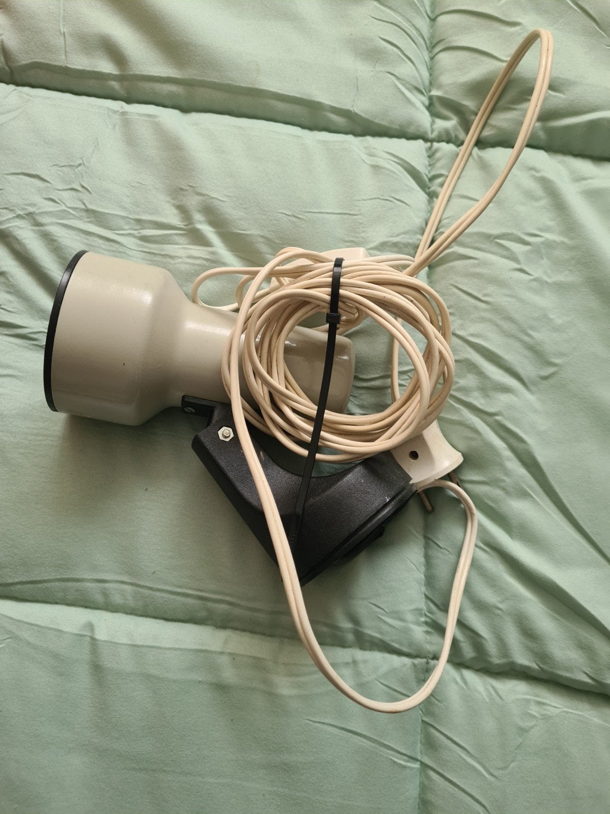 Vintage klemlamp/spotje - Gebruikt, Overige merken, Gebruikt, Beige, Overige fittingen