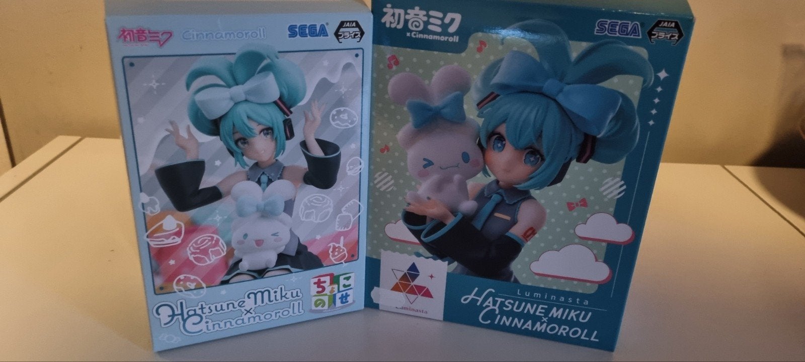 hatsune miku x cinnamoroll figurines, Ophalen of Verzenden, Zo goed als nieuw