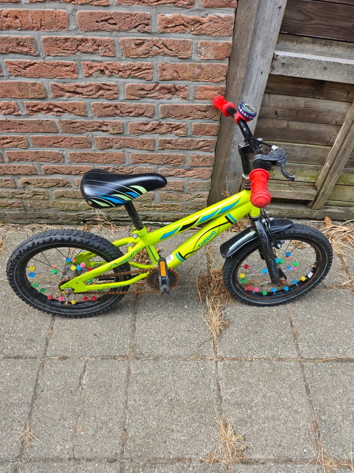 16 inch kinderfiets -het voorwiel verliest af en toe lucht, Ophalen, Terugtraprem, Corvino, 16 tot 20 inch
