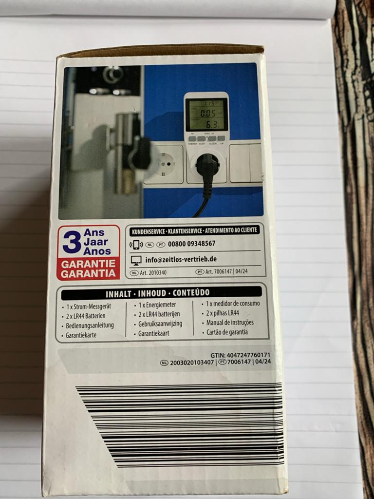 WORKZONE Energiemeter met weergave van energiekosten, Ophalen of Verzenden, Nieuw
