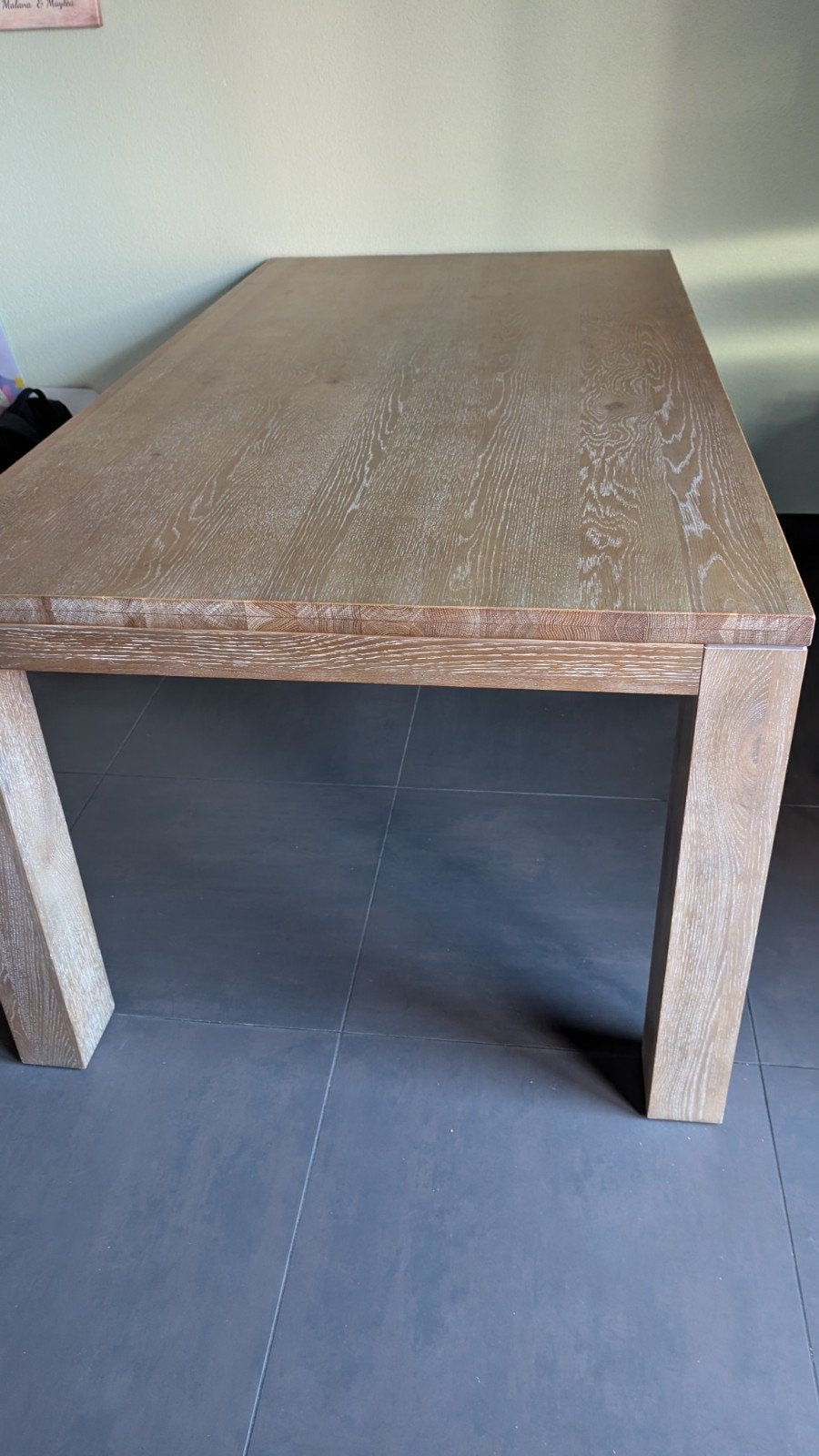 Eiken Houten Tafel, Ophalen of Verzenden
