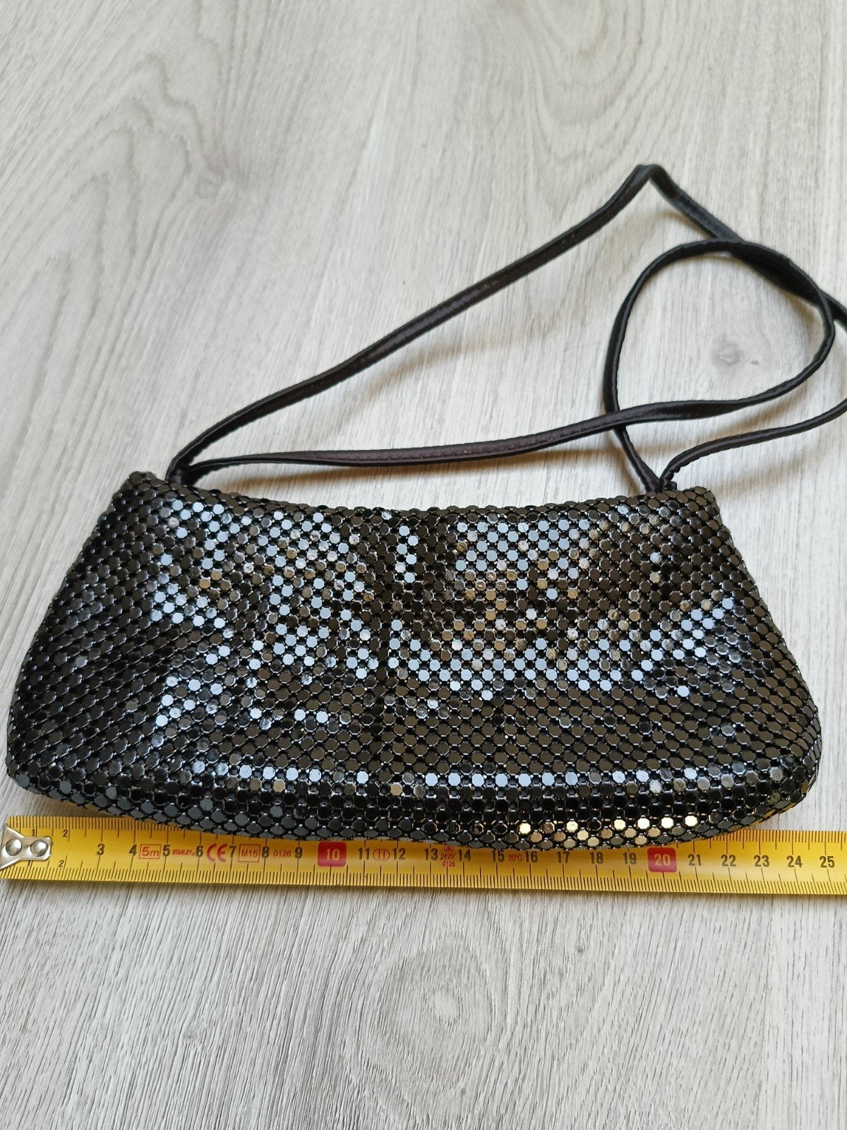 Zwart glitter avondtasje, zo goed als nieuw, Ophalen of Verzenden, Zo goed als nieuw, Zwart, Avondtasje