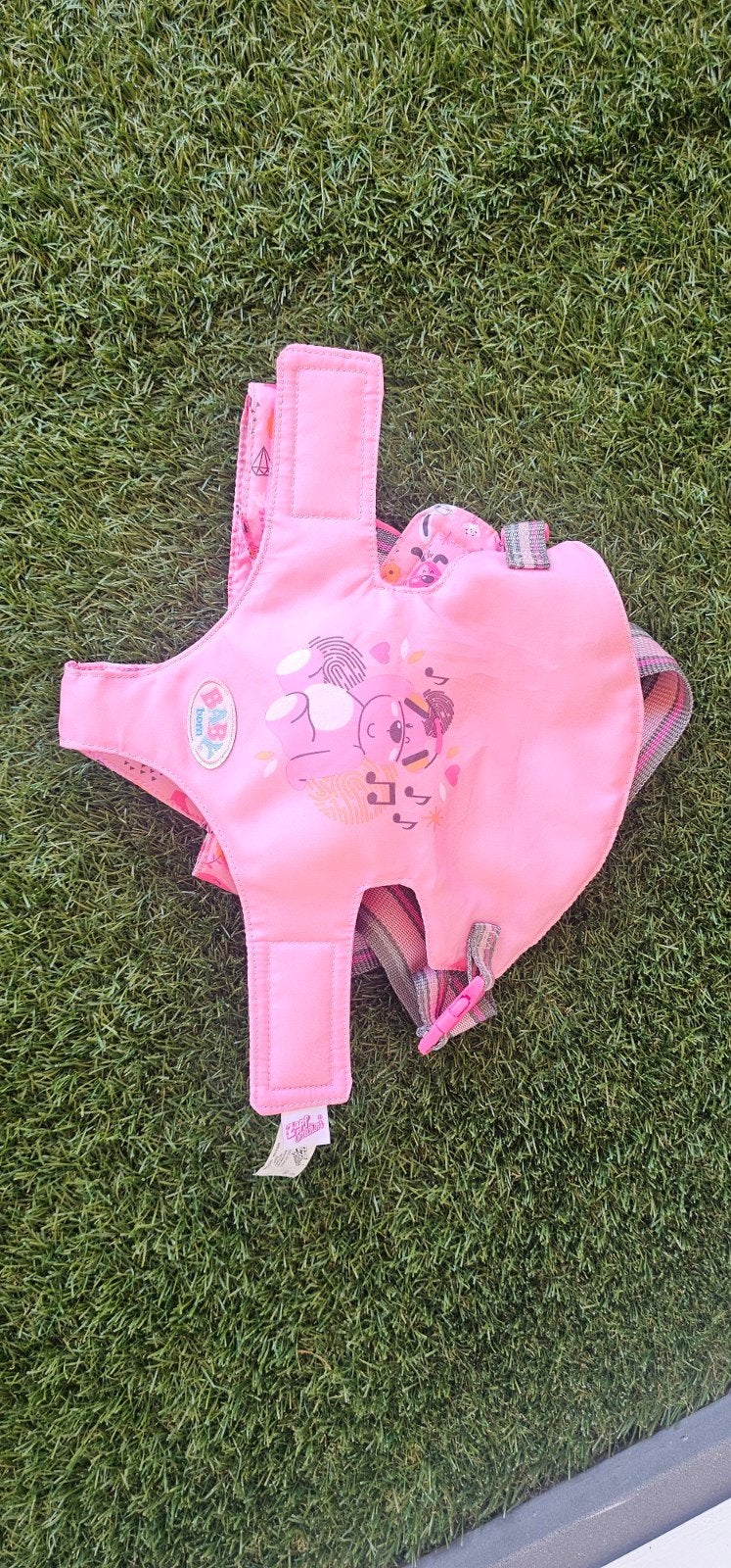 Baby Born Draagzak voor pop - Roze met leuke print, Ophalen of Verzenden, Zo goed als nieuw